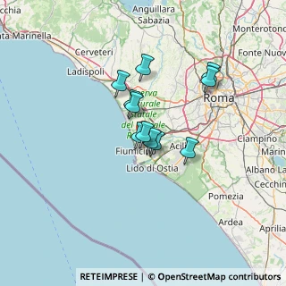 Mappa Caserma Zara, 00054 Fiumicino RM, Italia (9.82727)