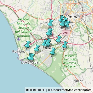 Mappa Via dei Monti di S. Paolo, 00126 Roma RM, Italia (6.597)