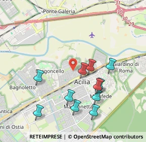 Mappa Via dei Monti di S. Paolo, 00126 Roma RM, Italia (2.05818)