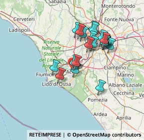 Mappa Via dell'Albareto, 00126 Roma RM, Italia (12.694)