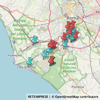 Mappa Via Maria Giuseppina Guacci, 00125 Roma RM, Italia (6.521)