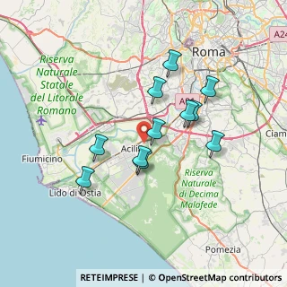 Mappa Via Maria Giuseppina Guacci, 00125 Roma RM, Italia (6.31273)