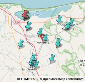 Mappa Via Portella della Ginestra, 71011 Apricena FG, Italia (8.812)