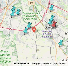 Mappa Via di Fioranello, 00134 Ciampino RM, Italia (4.98818)