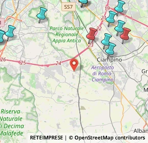 Mappa Via di Fioranello, 00134 Ciampino RM, Italia (7.213)