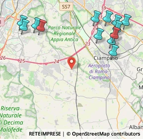 Mappa Via di Fioranello, 00134 Ciampino RM, Italia (5.94615)
