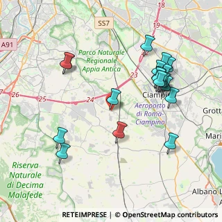 Mappa Via di Fioranello, 00134 Ciampino RM, Italia (4.41474)
