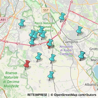 Mappa Via di Fioranello, 00134 Ciampino RM, Italia (4.26267)