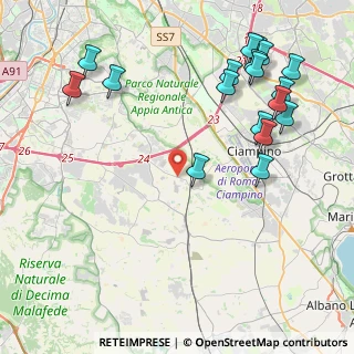 Mappa Via di Fioranello, 00134 Ciampino RM, Italia (5.49611)