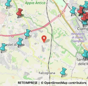 Mappa Via di Fioranello, 00134 Ciampino RM, Italia (3.839)