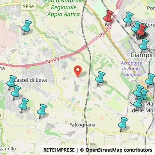 Mappa Via di Fioranello, 00134 Ciampino RM, Italia (3.8705)