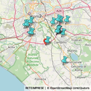 Mappa Via Camillo Rondani, 00134 Roma RM, Italia (8.0325)