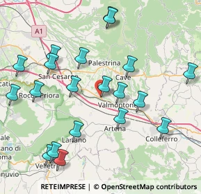 Mappa Via Capitano Aversa, 00030 Labico RM, Italia (9.53)