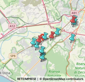 Mappa Via Francesco Suriano, 00125 Roma RM, Italia (3.50857)