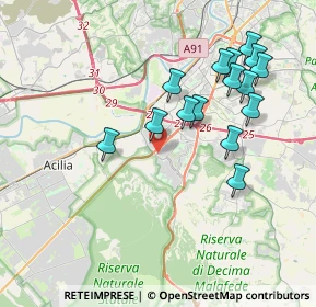 Mappa Via Aldo della Rocca, 00128 Roma RM, Italia (4.06933)