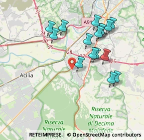 Mappa Via Aldo della Rocca, 00128 Roma RM, Italia (4.02563)