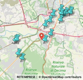Mappa Via Aldo della Rocca, 00128 Roma RM, Italia (5.03882)