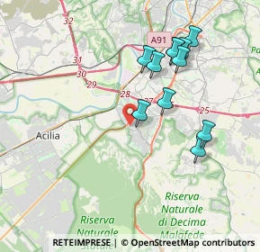 Mappa Via Aldo della Rocca, 00128 Roma RM, Italia (3.88727)