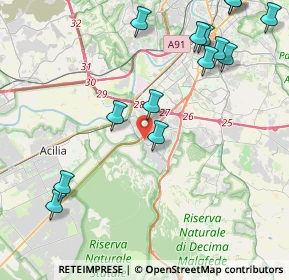 Mappa Via Aldo della Rocca, 00128 Roma RM, Italia (5.93313)