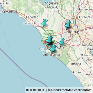 Mappa Viale Coccia di Morto, 00054 Fiumicino RM, Italia (7.97357)