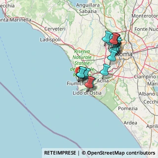 Mappa Viale Coccia di Morto, 00054 Fiumicino RM, Italia (13.56167)