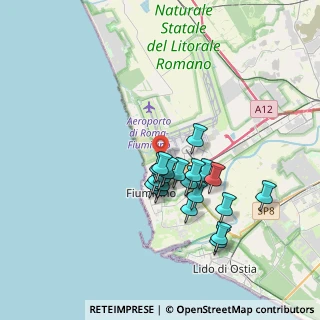 Mappa Viale Coccia di Morto, 00054 Fiumicino RM, Italia (3.0805)