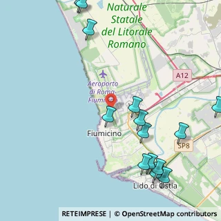 Mappa Viale Coccia di Morto, 00054 Fiumicino RM, Italia (5.805)