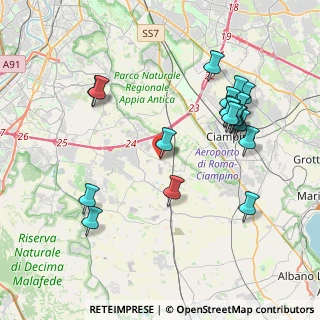 Mappa Via Del fosso di Fioranello, 00134 Roma RM, Italia (4.44947)