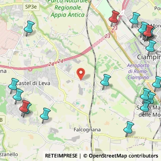 Mappa Via Del fosso di Fioranello, 00134 Roma RM, Italia (3.8805)