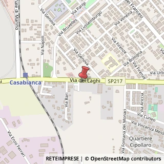 Mappa Via dei Laghi, 34, 00043 Ciampino, Roma (Lazio)