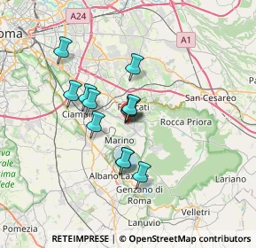 Mappa Piazza Bellini, 00046 Grottaferrata RM, Italia (5.395)