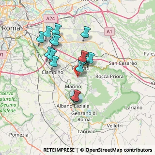 Mappa Via della Valle, 00046 Grottaferrata RM, Italia (6.63375)