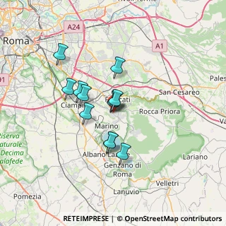 Mappa Via della Valle, 00046 Grottaferrata RM, Italia (5.395)