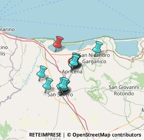 Mappa Via XXV Aprile, 71011 Apricena FG, Italia (8.86933)