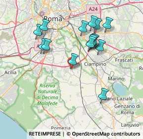 Mappa Via Valerio Giacomini, 00134 Roma RM, Italia (7.784)