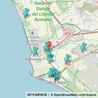 Mappa Via Gino Cappanini, 00054 Fiumicino RM, Italia (4.47)