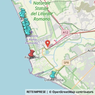 Mappa Via Gino Cappanini, 00054 Fiumicino RM, Italia (5.48077)