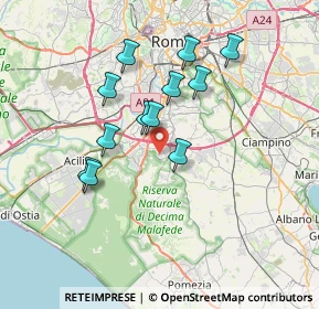 Mappa Via Italia Almirante Manzini, 00128 Roma RM, Italia (6.60167)