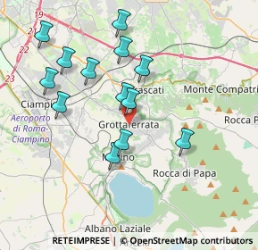 Mappa Via XX Settembre, 00046 Grottaferrata RM, Italia (3.85538)