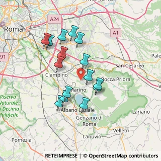 Mappa Via Giovanni Amici, 00046 Grottaferrata RM, Italia (6.788)