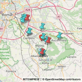 Mappa Via Giovanni Amici, 00046 Grottaferrata RM, Italia (6.96429)