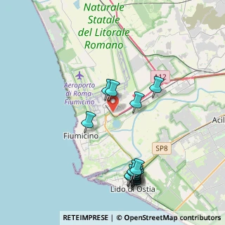 Mappa Via Arturo Dell'Oro, 00054 Fiumicino RM, Italia (4.754)