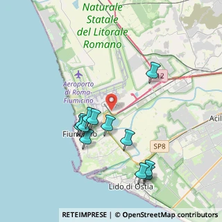 Mappa Via Arturo Dell'Oro, 00054 Fiumicino RM, Italia (4.0125)