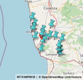 Mappa Via Dei Martiri 16 Marzo, 87030 Cleto CS, Italia (10.88111)