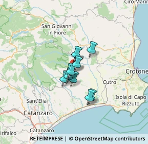 Mappa Via A. Moro, 88838 Mesoraca KR, Italia (7.58636)