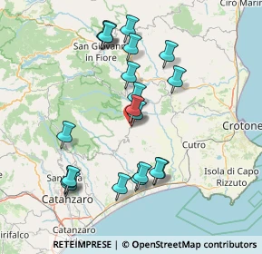 Mappa Via A. Moro, 88838 Mesoraca KR, Italia (16.499)