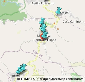 Mappa Via A. Moro, 88838 Mesoraca KR, Italia (3.259)