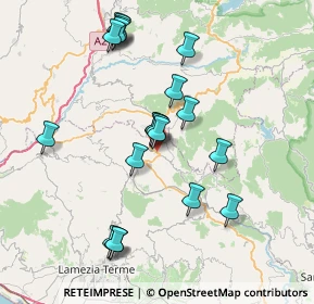 Mappa Via Campi di Lino, 88049 Soveria Mannelli CZ, Italia (8.164)