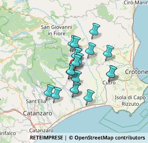 Mappa Via G. Garibaldi, 88838 Mesoraca KR, Italia (10.31421)