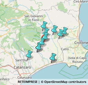 Mappa Via G. Garibaldi, 88838 Mesoraca KR, Italia (10.5)
